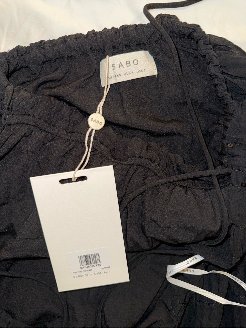 Sabo Skirt Cabo Maxi Dress in Black — NWT, Size XXS - Picture 4 of 12